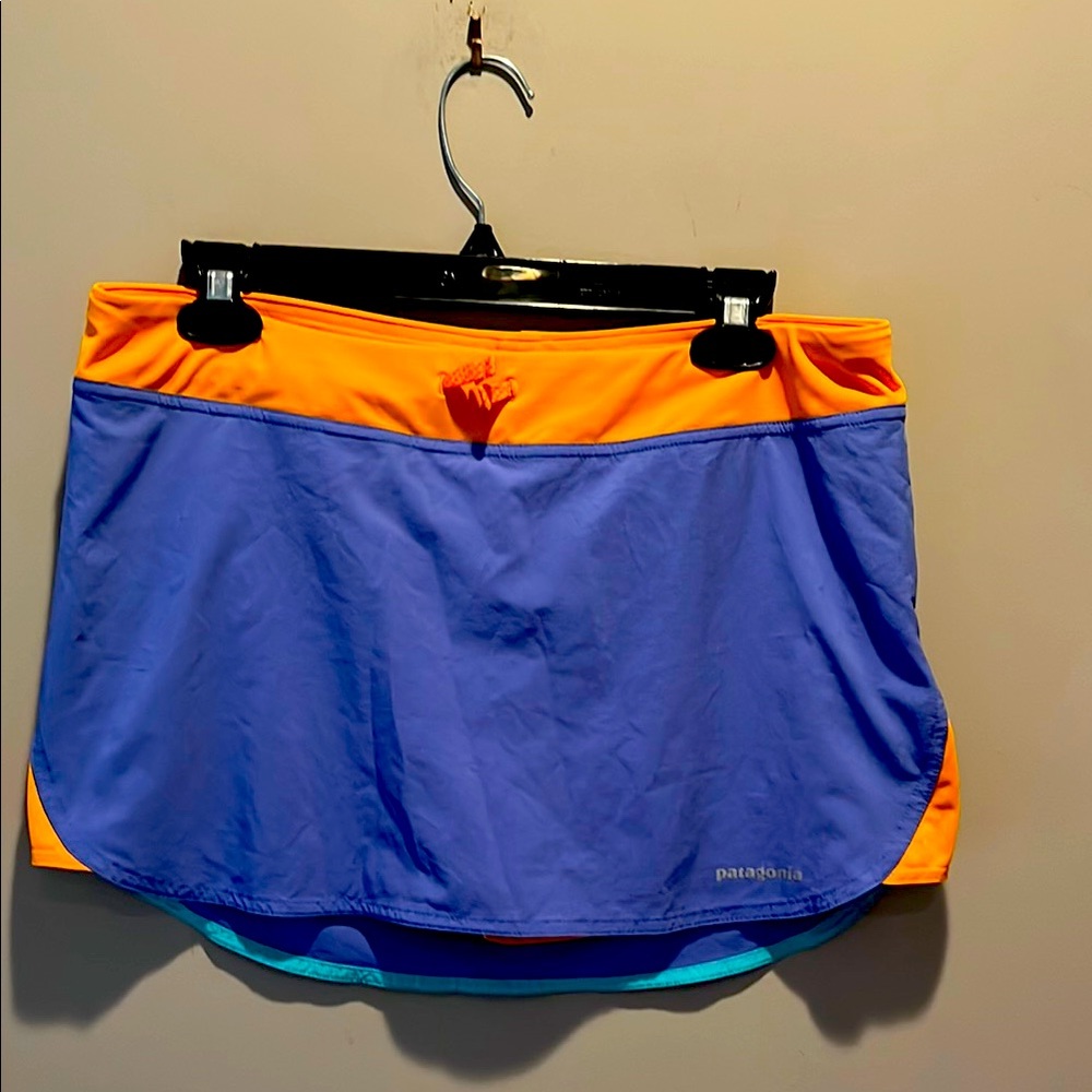 Patagonia Orange and Blue Skirt